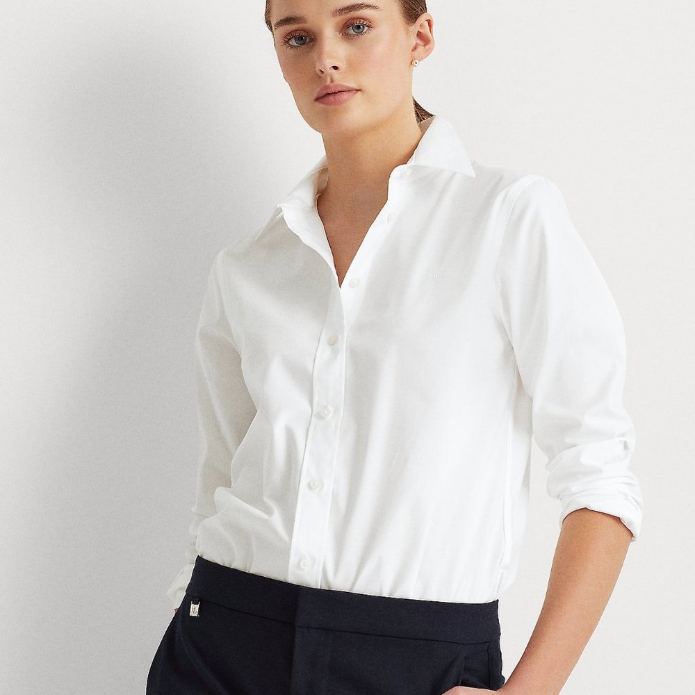 Ralph Lauren Non-Iron Shirt - White Button Down